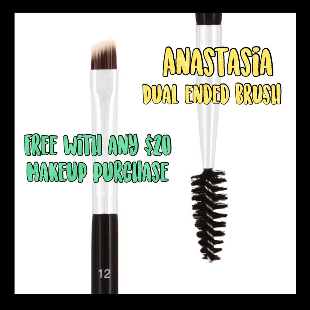 🎉NWT🎉 ANASTASIA  Dual-Ended Firm Angled Brush FREE w/any $20 makeup purchase